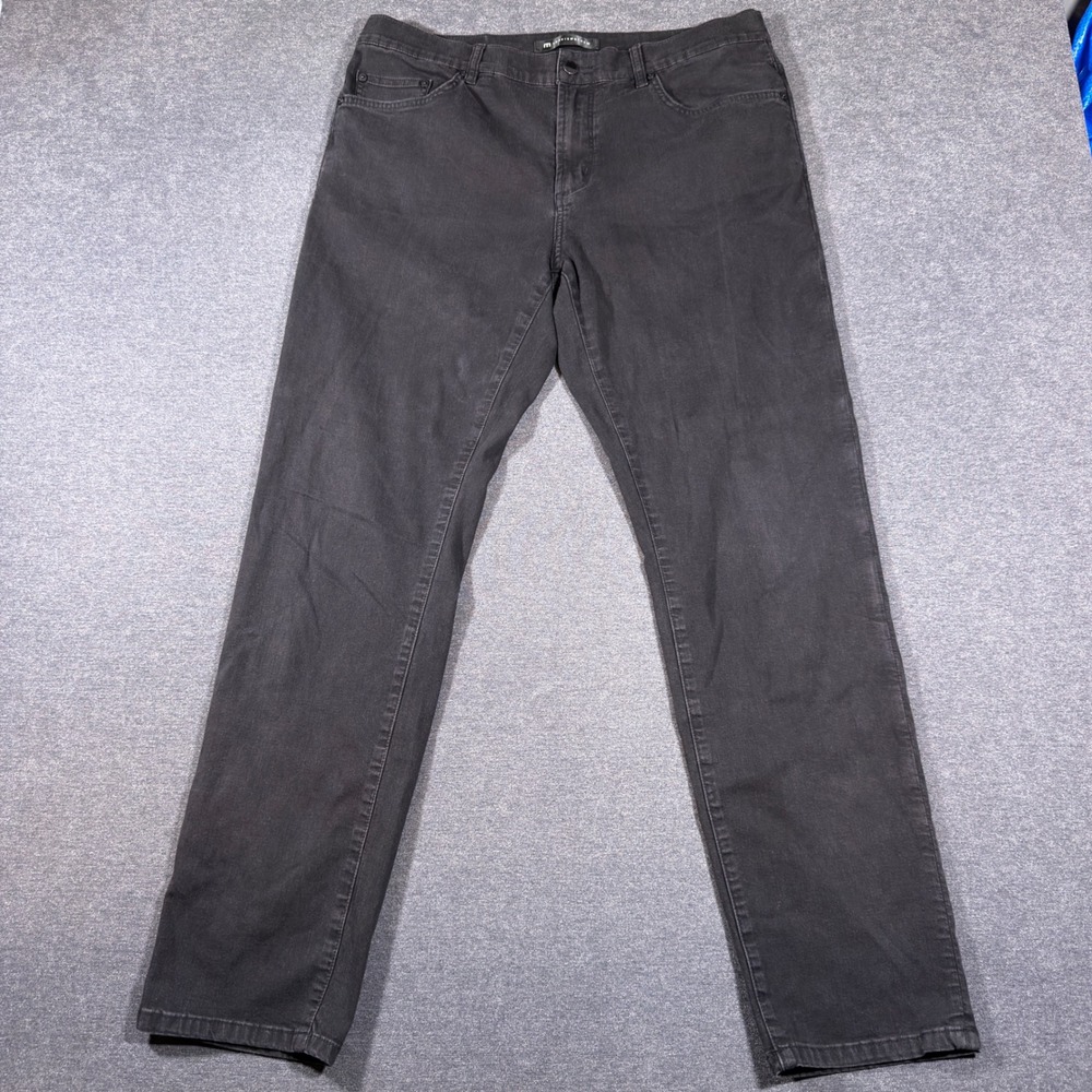 TravisMathew Jeans Mens 35x32 Black Open to Close 5-Pocket Golf Stretch 1MAA190